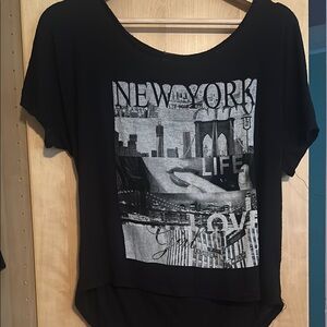 Love J Black Urban Graphic Tee Short Sleeve